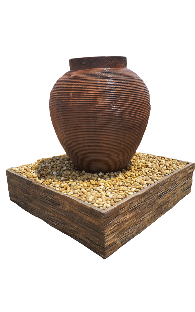 DP Issey Large Water Pot Fountain Terracotta Color