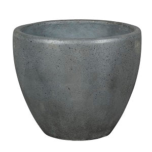 PFP2013 High Round Fiber Bowl Pot Montreal Dark Grey Height 34cm Length 42cm