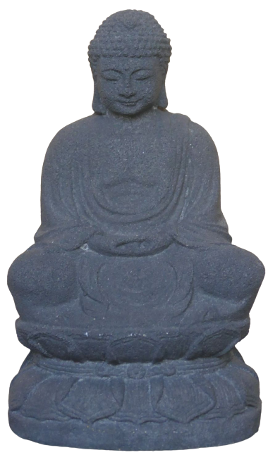 Japanese Seated Buddha Base Dry 20cm Height