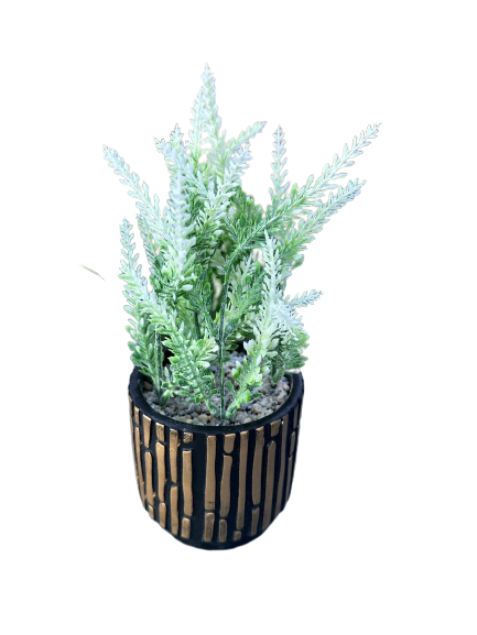 Artificial Plant in Gold Pot