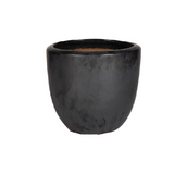Round Bowl Pot Ceramic Glazed Metallic Set of 3