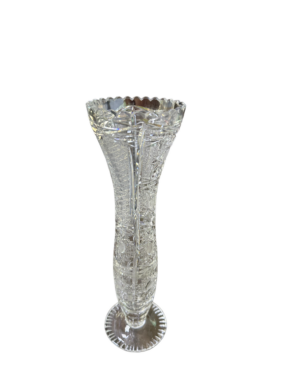 Tabletop Crystal Tall Vase 30cm Height