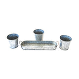 3 Metal Pot Set with Tray DG-934