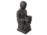 Kneeling Buddha with Planter Bowl 