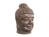 Ceramic Maroon Buddha Head