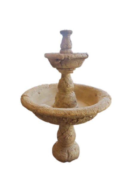 Small Tazza Tier Fountain Cast Stone Garden Water Feature Florentine Finish