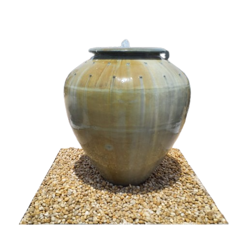 Aseer Pot Fountain Green Wash Color 150cm Height