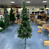 Artificial Pine Christmas Tree Snow 180cm Height