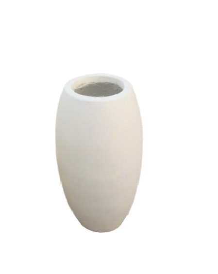 Round Vase Pot Beige Color 90cm Height
