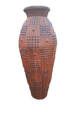 Morroccan Mosaic Pot with Blue Dotted Design Terracotta Color 146cm Hegiht