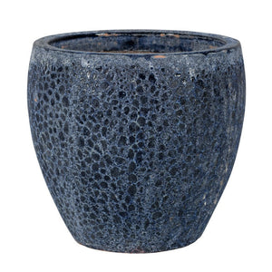 Round Pot Ceramic Ancient Melbourne 1-01AB Antique Blue Set of 3