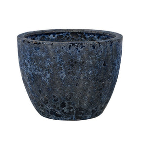 Egg Pot Ceramic Ancient Melbourne 1-03AB Antique Blue Set of 3