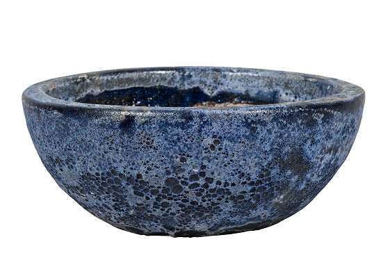 Wide Bowl Ceramic Ancient Melbourne 1-04AB Antique Blue Set of 3