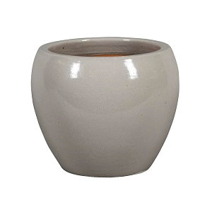 PFP1012 Round Bowl Pot Ceramic Glazed Ruby Grey Height 23cm Diameter 28cm