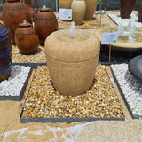 DP Reem Crystal Pot Fountain Tuscan Color 80cm Height