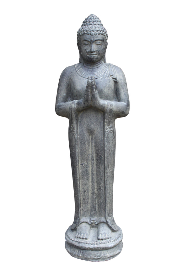 Indian Standing Buddha Cast Stone 120cm Height