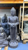 Standing Buddha Steinguss 120cm Height
