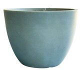 Round Fibercement Light Grey Pot Set of 2