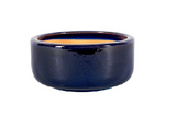 Wide and low Bowl Pot Ceramic Blue Color Set of 3