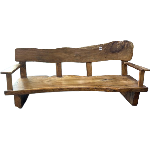 Low Seating Made of Suar Wood  195cm Length