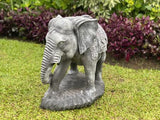 Elephant With Blanket Look Right Statue 53cm Height