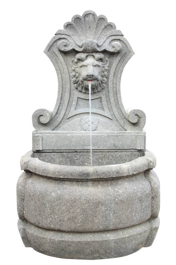 Natural Stone Venice Lion Wall Fountain 140cm Height