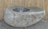 Fire Pit Made of Riverstone 120cm Length
