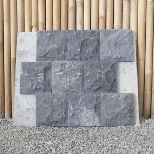 Black Lava Stone Wall Tiles 20cm x 20cm