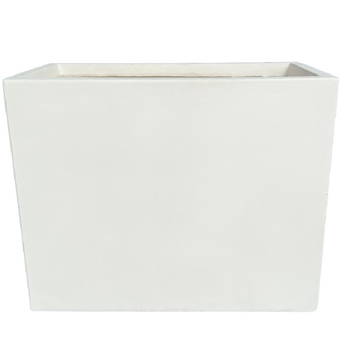 GA301955 Tall Rectangular Fibercement Pot White Height 90cm Length 100 ...