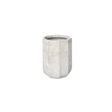 Angled Crucible Fibercement Pot Natural Cement Color Set of 3
