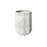 GA3016632 Angled Crucible Fibercement Pot Natural Cement Height 51cm Diameter 39cm