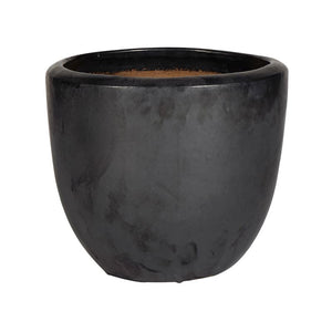 PFP7323 Round Bowl Pot Ceramic Glazed Stockholm Metallic Height 39cm Diameter 47cm