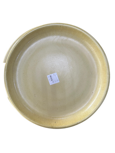 PFP1226 Round Ceramic Tray Cream Color Diameter 46cm