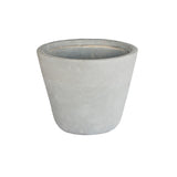 Partial Striped Fiber Cement Pot