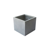Dark Grey Cube Fibercement Pot 