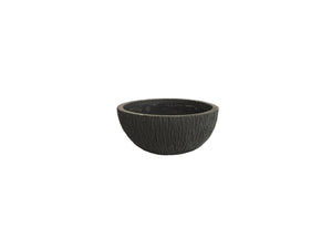 Dark Grey Rippled Bowl