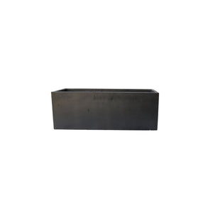 Rectangular Fibercement Planter Plain Grey