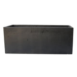 Rectangular Fibercement Planter Plain Grey