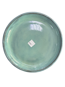 PFP1225 Round Ceramic Tray Ice Green Color Diameter 41cm