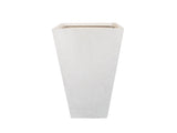 Poly Short Square White Indoor Pot LT008-5001 01