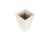 Poly Short Square White Indoor Pot LT008-5001 01