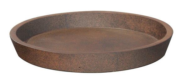 Round Saucer Fiberglass Trend Rusty Iron Multi Sizes