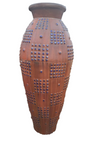 Morroccan Mosaic Pot with Blue Dotted Design Terracotta Color 180cm Height