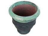 Glazed Crested Urn Pot