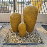 Poena Desert Crystal Pot Fountain Golden Color Color Set