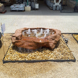 Rock Water Fountain Wood Color