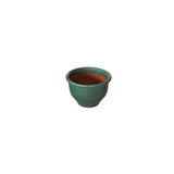 NTB10041 Round Rim Ceramic Pot Green Glazed Finish Height 23cm Diameter 29cm