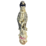Table Top Asian Lady Statue White Color 28cm Height