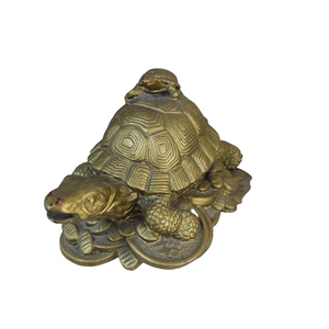 Table Top Golden Turtle Statue 6cm Height