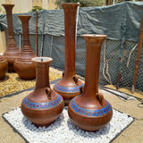DP Long Neck Zar Pot Fountain with Blue Mosaic Terracotta Color Set